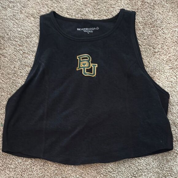 Baylor University Beyond Yoga Black Women's Crop Top XL - Picture 1 of 3